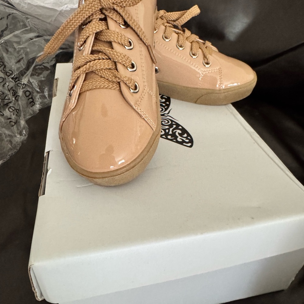 Kids Tan Sneakers